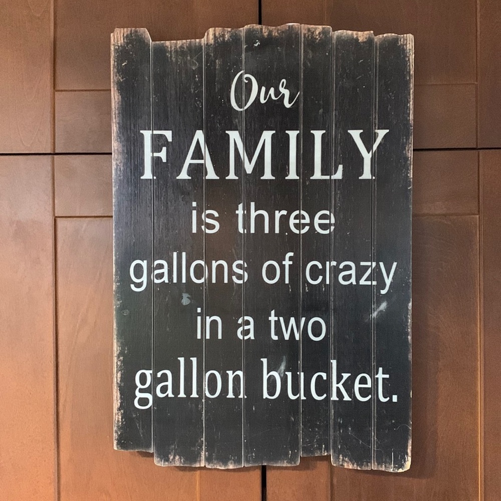 SALE!!! Our family wooden sign.  3